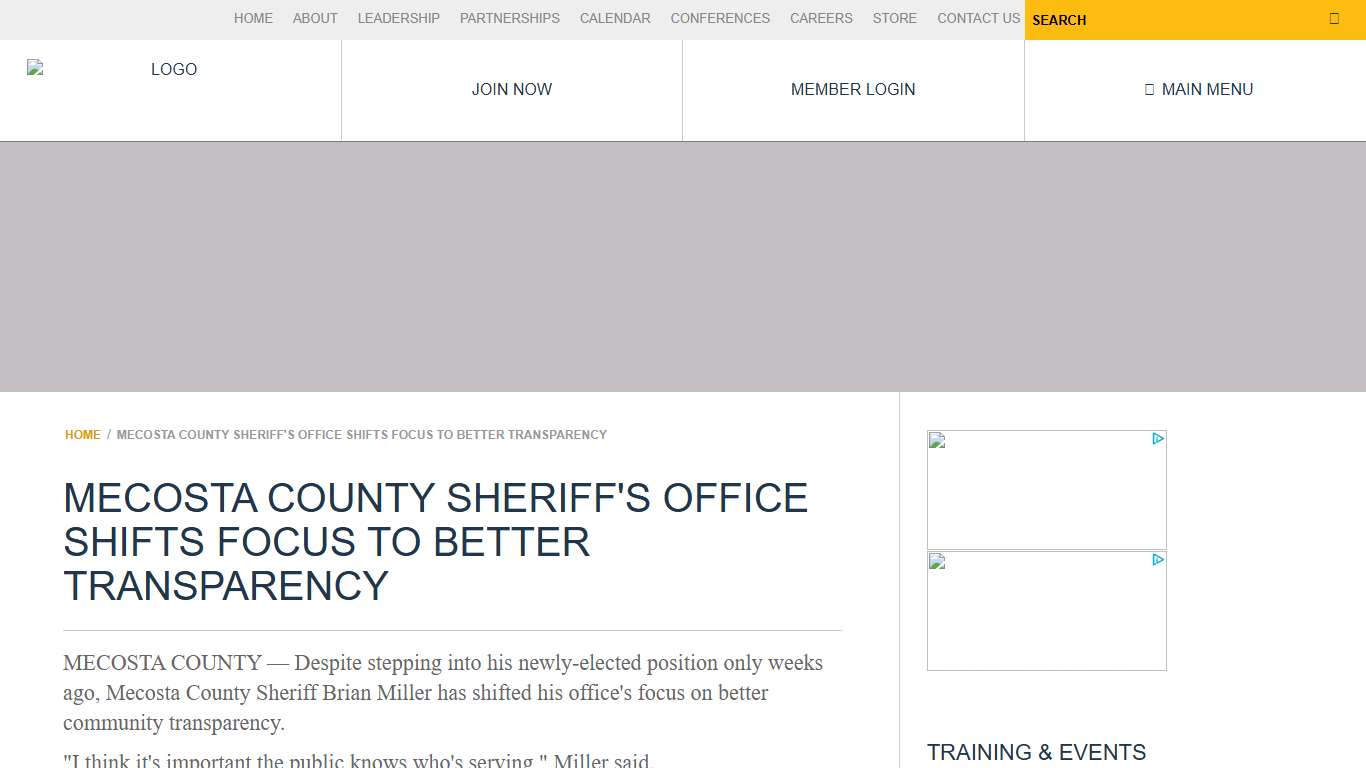 Mecosta County Sheriff's Office shifts focus to better transparency | NATIONAL SHERIFFS’ ASSOCIATION